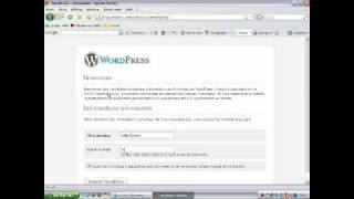 Installation et configuration de Wordpress