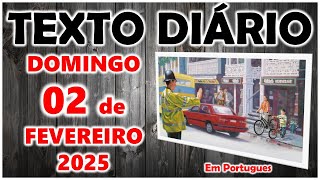 🟠 Texto diário de hoje em português ✅ Domingo 2 de fevereiro 2025