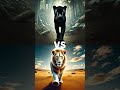 black panther vs white animals lion tiger wolf part2