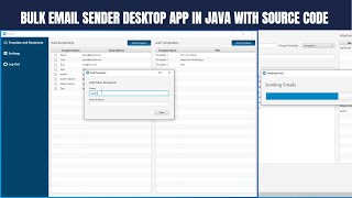bulk email sender application with free source code || java desktop application || Thinkswithyou