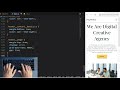 SPEED CODE | Simple Responsive Landing Page Website Using HTML CSS & JavaScript