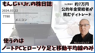 2024.  03.  22（7780）メニコン　注目してますが.....