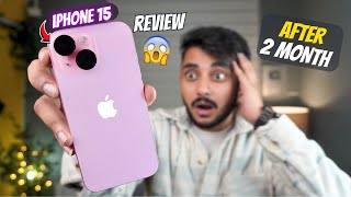 iPhone 15 Review Camera, Battery, Performance & Gaming | 2 Month Review | iPhone 15 (Hindi)