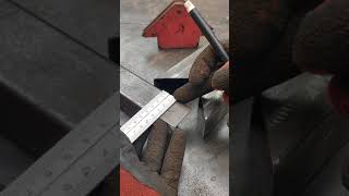 Not many people know about this welder's new technique for joining three square pipe rods #idea