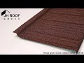 Wood shake stone coated metal roof tile & steel roof panel