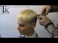 Sexy feminine ultra short silver platinum blond hairstyle! SHORT VIDEO Claudette by Theo Knoop