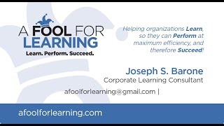 Foolish Thoughts #306: Performance Based Learning Objectives Level Two