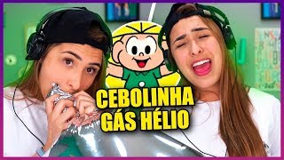 BIBI IMITANDO O CEBOLINHA COM GÁS HÉLIO!