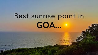 Best sunrise point in Goa | Travel to Goa