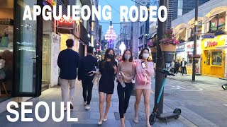 [4K]Gangnam apgujeong rodeo  is really gangnam style with super cars and pretty girls, seoul korea