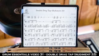 Drum Essentials Video 31 -  Double Drag Tap (Rudiment 33) | NickCostaMusic.com