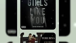 Girl like You Marron5 | Tere Bina Guru Song | Old New Song Mashup Cover By Jeffrey Iqbal & Purnash