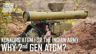 Konkurs ATGM for the Indian Army | Why 2nd Gen ATGM ? | हिंदी में