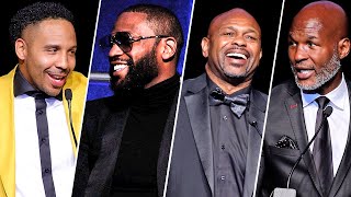 ANDRE WARD THANKS FLOYD MAYWEATHER, ROY JONES & HOPKINS FOR INSPIRATION AT HALL OF FAME INDUCTION