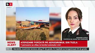 ATERIZARE FORȚATĂ PE AERODROMUL DIN TUZLA. Știri B1_ 15 iulie 2023