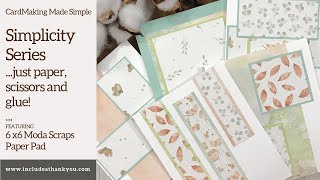 Simplicity Series | Card Making Basics | Pattern Paper 6 x 6 Pack | 10 Cards | Special Announcement!