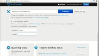 SimplyTestable.com HTTP authentication demonstration