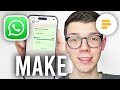 How To Make Poll In WhatsApp - Full Guide