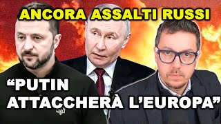 ANCORA BOMBARDAMENTI RUSSI sull’Ucraina | I Servizi danesi: guerra in Europa entro 5 anni