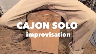 Cajon Solo(即興カホンソロ)【Roll/Finger/improvisation play】