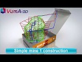 VUMA3D-network 2018 - Simple mine 1 construction - 3D mine ventilation simulation software