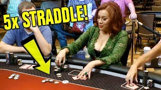 Quintuple Straddles And 7-Way Flips! INSANE Poker Game