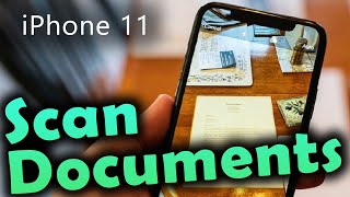How to Scan Documents on iPhone 11 / 12 / X / 8 [ Without any 3rd Party Apps on iPhone ]