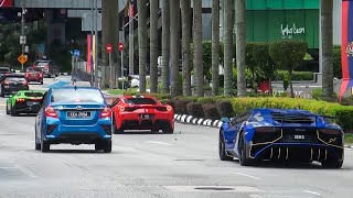 SUPERCARS in MALAYSIA February 2025 | Chasing Lamborghinis and Ferraris!!!