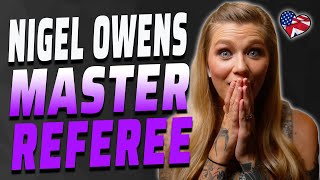 AMERICAN REACTS TO NIGEL OWENS | RUGBY | AMANDA RAE