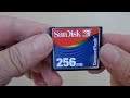 Sandisk compact flash card 256mb