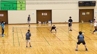 第10回東海スポンジボールテニス大会　準決勝　西尾West-Bears VS 一宮ライジング・サン