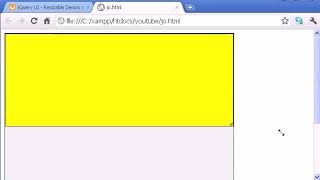 Resizable using jquery