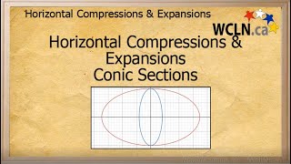 WCLN - Math - Horizontal Compressions/Expansions - Conic Sections