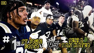 St John Bosco State Championship vs Serra (San Mateo) | Bosco Crowned National Champions