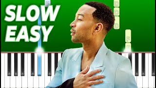 John Legend - All of Me - Slow Easy Piano Tutorial