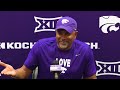 jerome tang press conference start of kansas state practice