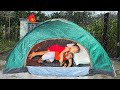 CUTIS invited Yen Nhi to SOLO camping in heavy rain storm, lie in cozy tent relax