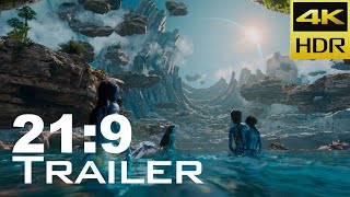 [21:9] AVATAR 2: The Way of Water (2022) Ultrawide 4K HDR Trailer | UltrawideVideos
