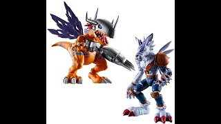 Shodo MetalGreymon and WereGarurumon review