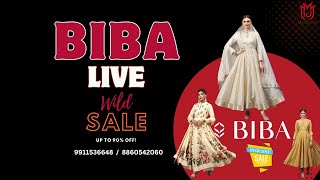 BIBA LIVE SALE ON SKD || SAREES SALE || BRANDED SURPLUS INDIA • LIVE SALE