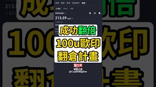 成功翻倍! 100u歐印翻倉計畫 #100u #歐印 #翻倉 #加密貨幣 #交易 #btc #eth #usdt #trading #crypto #shorts #fyp #bigstar