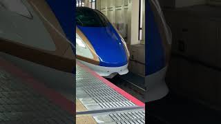 E7系 北陸新幹線はくたか 金沢行きJR大宮駅  東日本旅客鉄道  #shorts