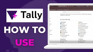 How To Use Tally so Beginner Tutorial