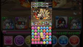 #パズドラ　#幻画師　アトリの火力がやばすぎて、光ユリシャに舐めプでも勝ってしまうw　#多次元の越鳥