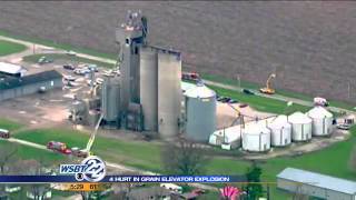 Four hurt in grain elevator explosion in LaPorte County