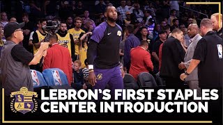 Lakers Nation: LeBron First Introduction at Staples Center as a Laker