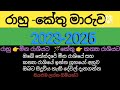 රාහු කේතු ඔබේ ජිවිතේට කරන්නේ මෙන්න මේක rahu kethu maruwa 2023 kendare