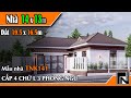 TNK141 - Thiết kế nhà đẹp CẤP 4 chữ L mái nhật 3 phòng ngủ cho anh Hội tại Thanh Hóa | Kiến trúc TN