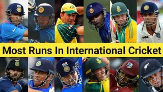 Most Runs In International Cricket 🤔 Top 25 Batsman 😱 #shorts #sachintendulkar #viratkohli #msdhoni