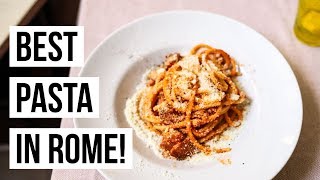 The BEST PASTA in Rome, Italy! Foodie Tour of 3 *AMAZING* Pasta Restaurants!